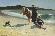 Winslow Homer Eaglehead,Manchester,Massachusetts (High Tide:The Bathers) (mk44) oil on canvas
